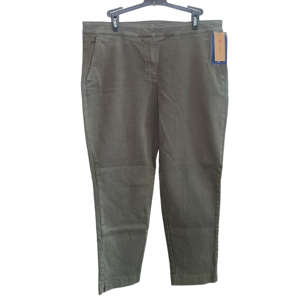 Cremieux Heritage Olive Green Ashton Stretch Chino Ankle Pants